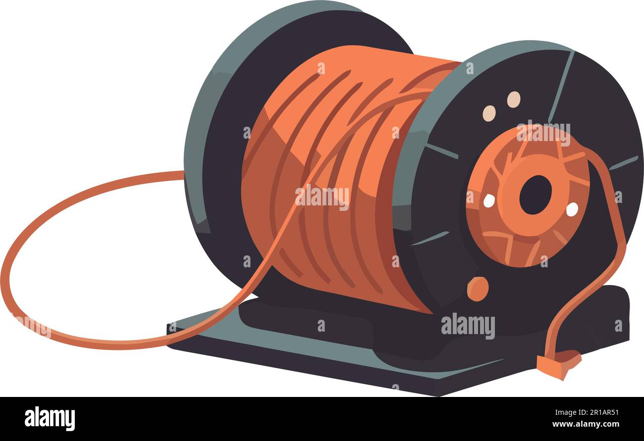 cable reel for industry Stock Vector Image & Art - Alamy