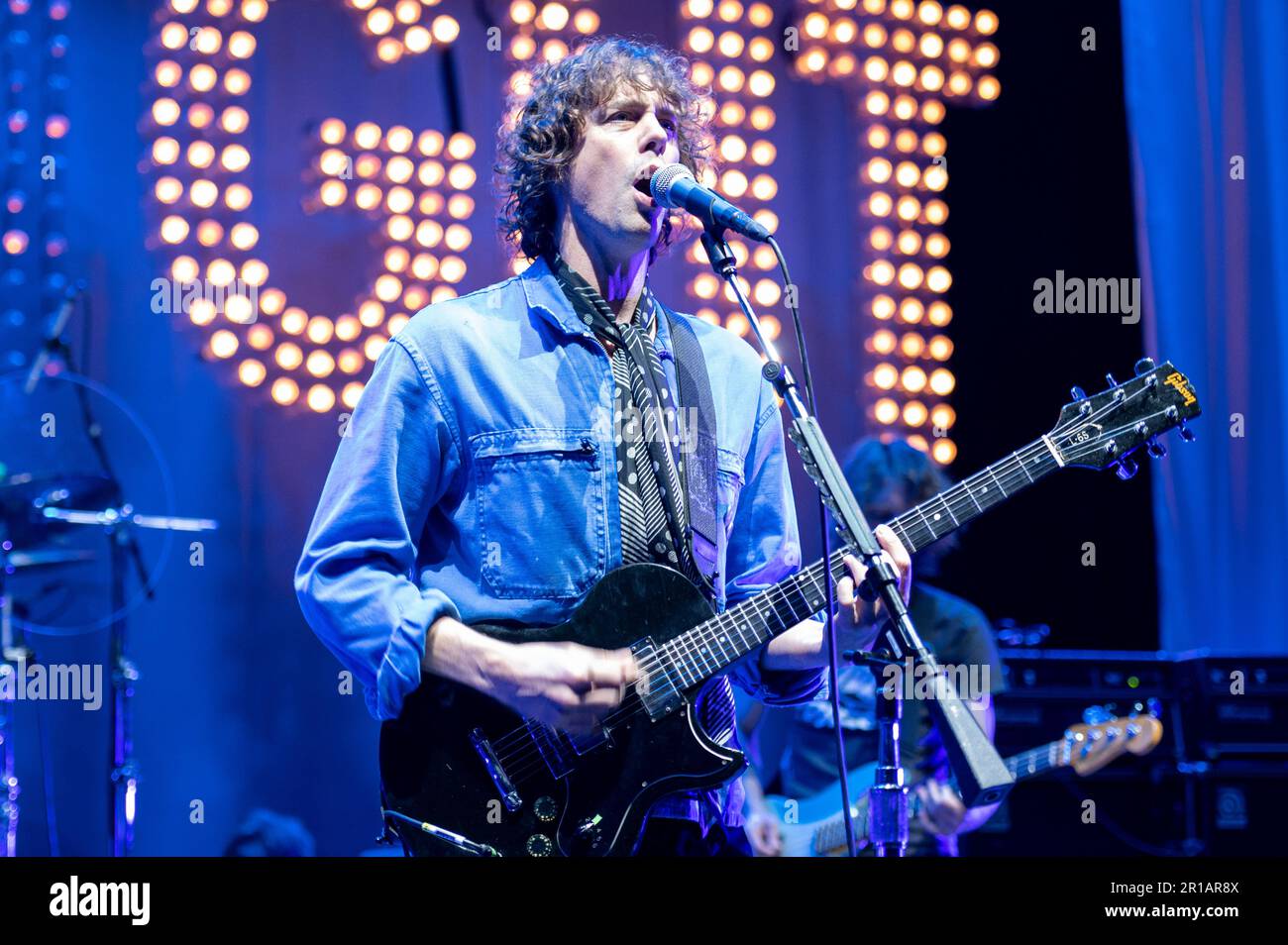 London, Uk. 12th May 2023. Singer Johnny Borrell Of The Band Razorlight 