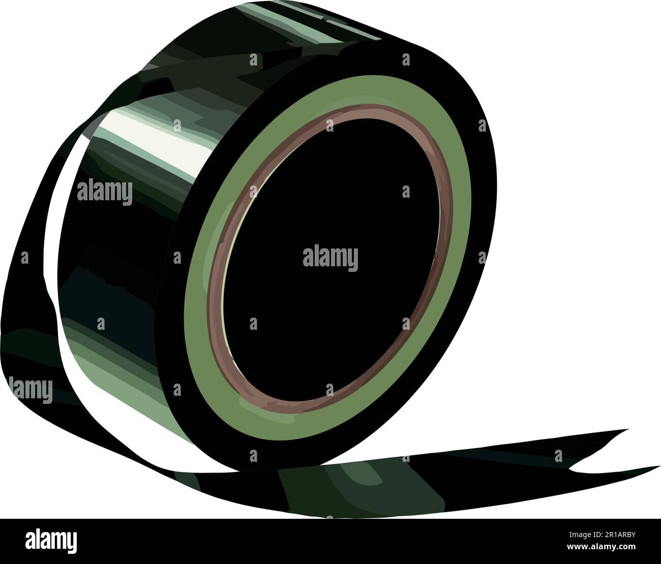 black adhesive tape roll Stock Vector Image & Art Alamy