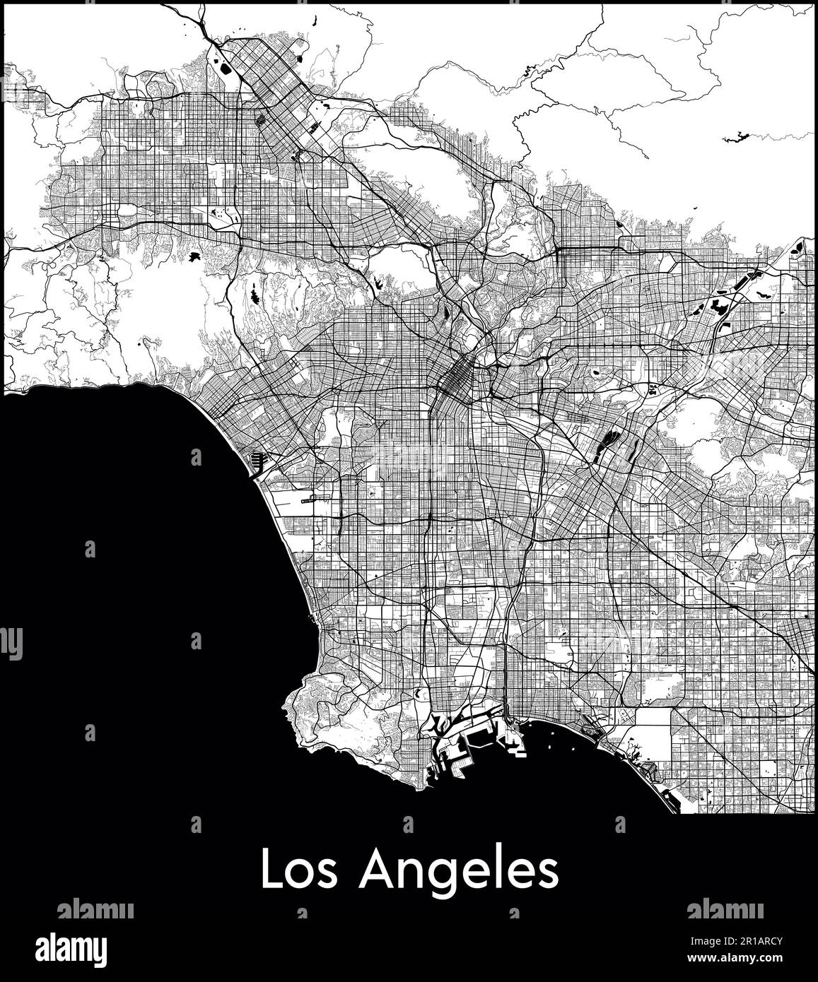 City Map North America United States - City Map North America United States Los Angeles Vector Illustration 2R1ARCY 