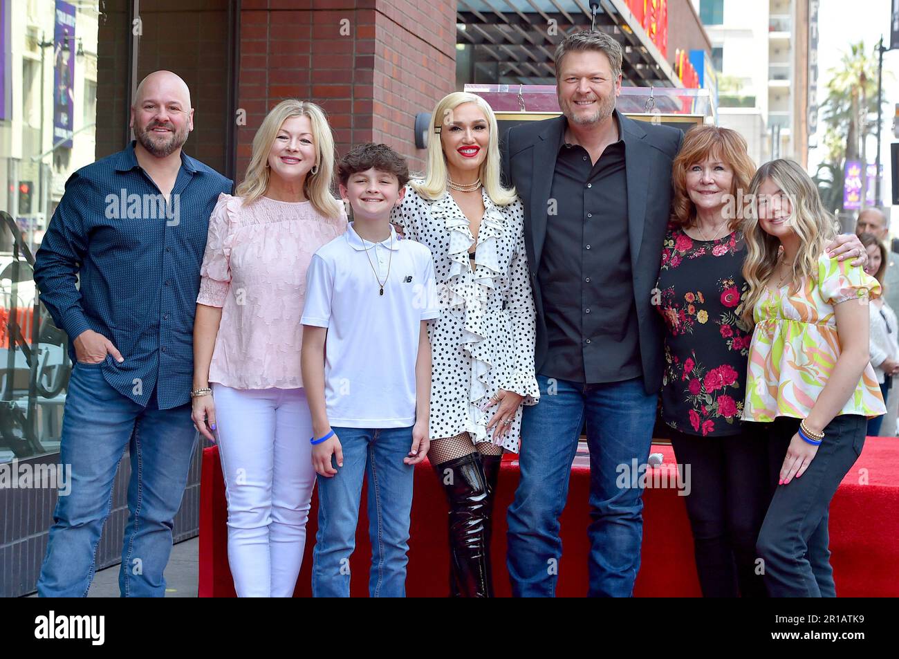 Mike Intrieri, from left, Endy Intrieri, Ryan Intrieri, Gwen Stefani