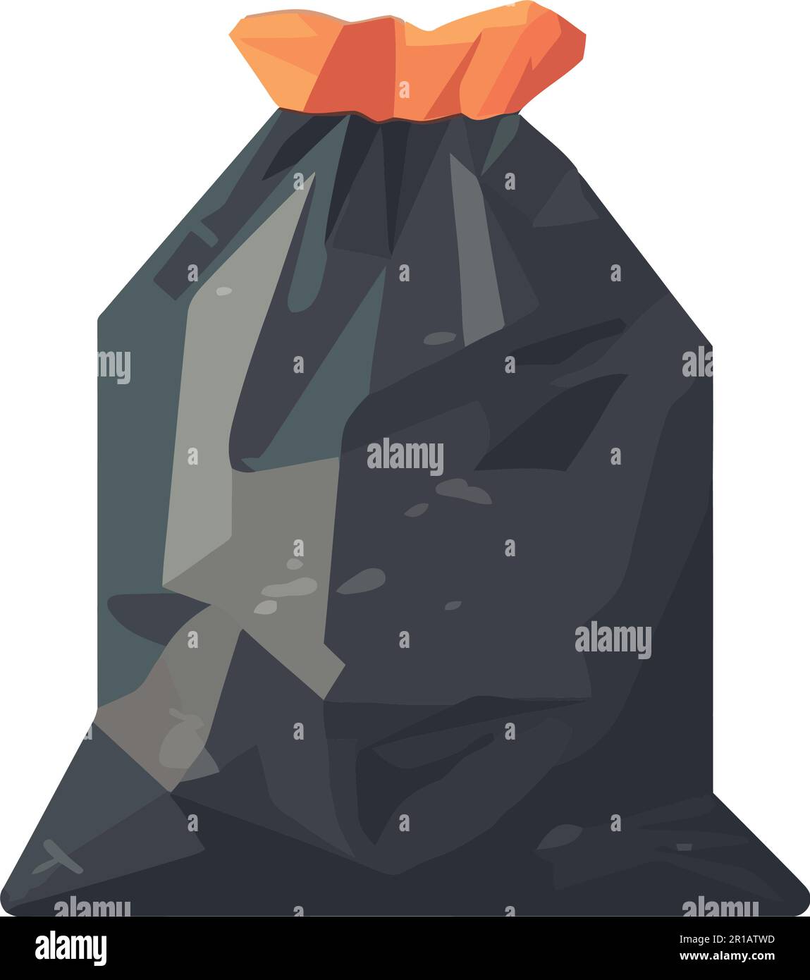 Garbage bag isolated on white background Stock Vector Image & Art - Alamy