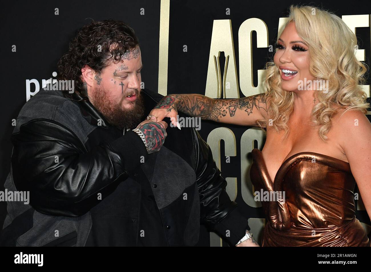 Jelly Roll, Bunnie Xo attend the 58th Academy Of Country Music Awards