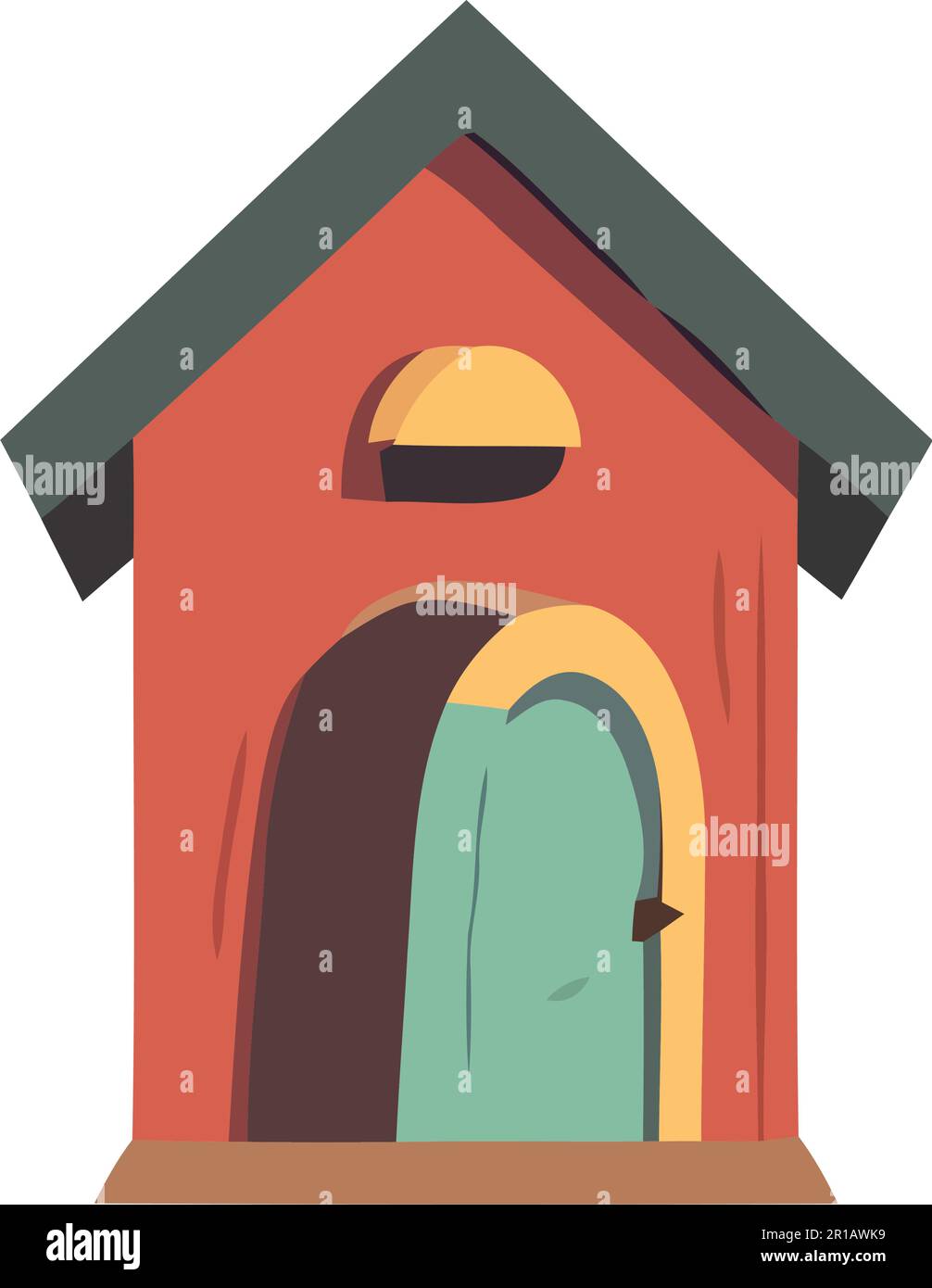 Cute cartoon wooden birdhouse Stock Vector Image & Art - Alamy