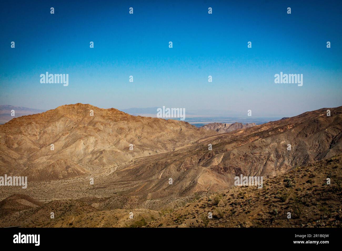 California desert mountains shot as a landscape view Stock Photo