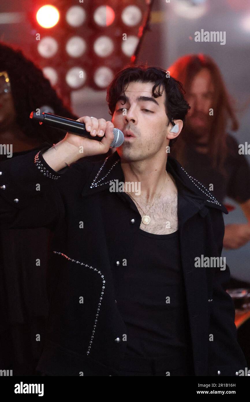 New York, NY, USA. 12th May, 2023. Joe Jonas on stage for NBC Today ...