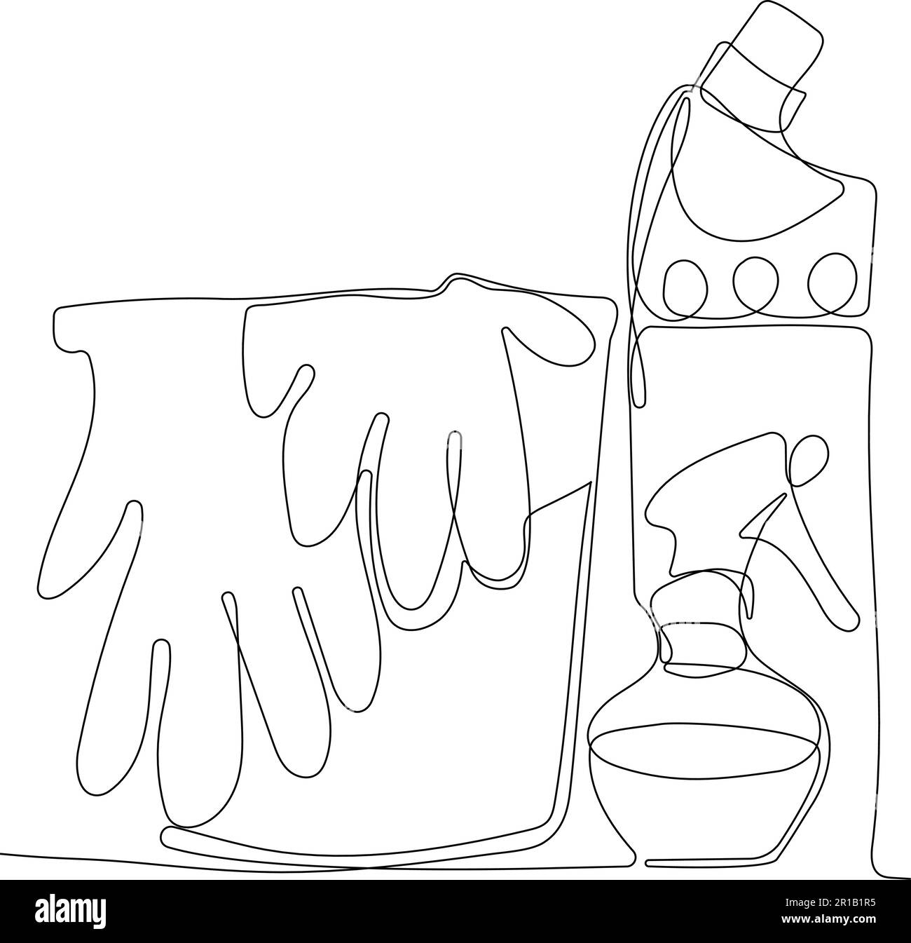 Home cleaning service landing page design concept, illustration of