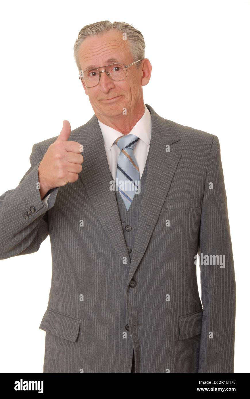 Senior businessman with a rather interesting expression Stock Photo