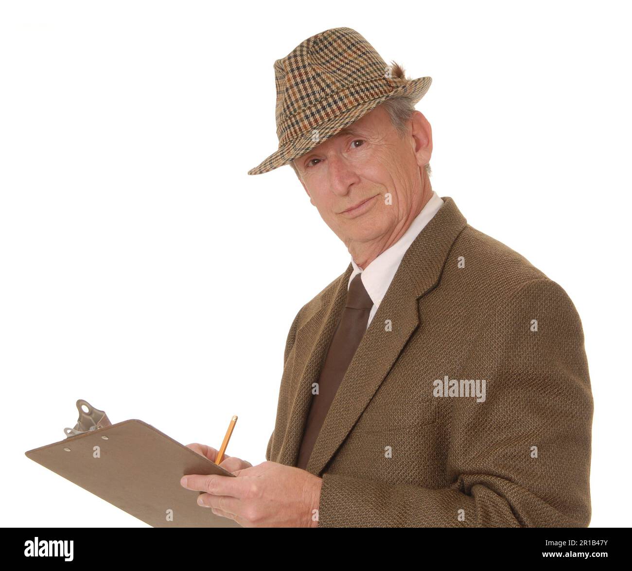 Senior businessman with a rather interesting expression Stock Photo