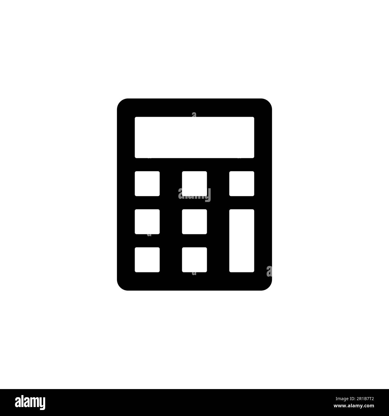 Calculator icon vector. Accounting calculator icon. calculator vector ...