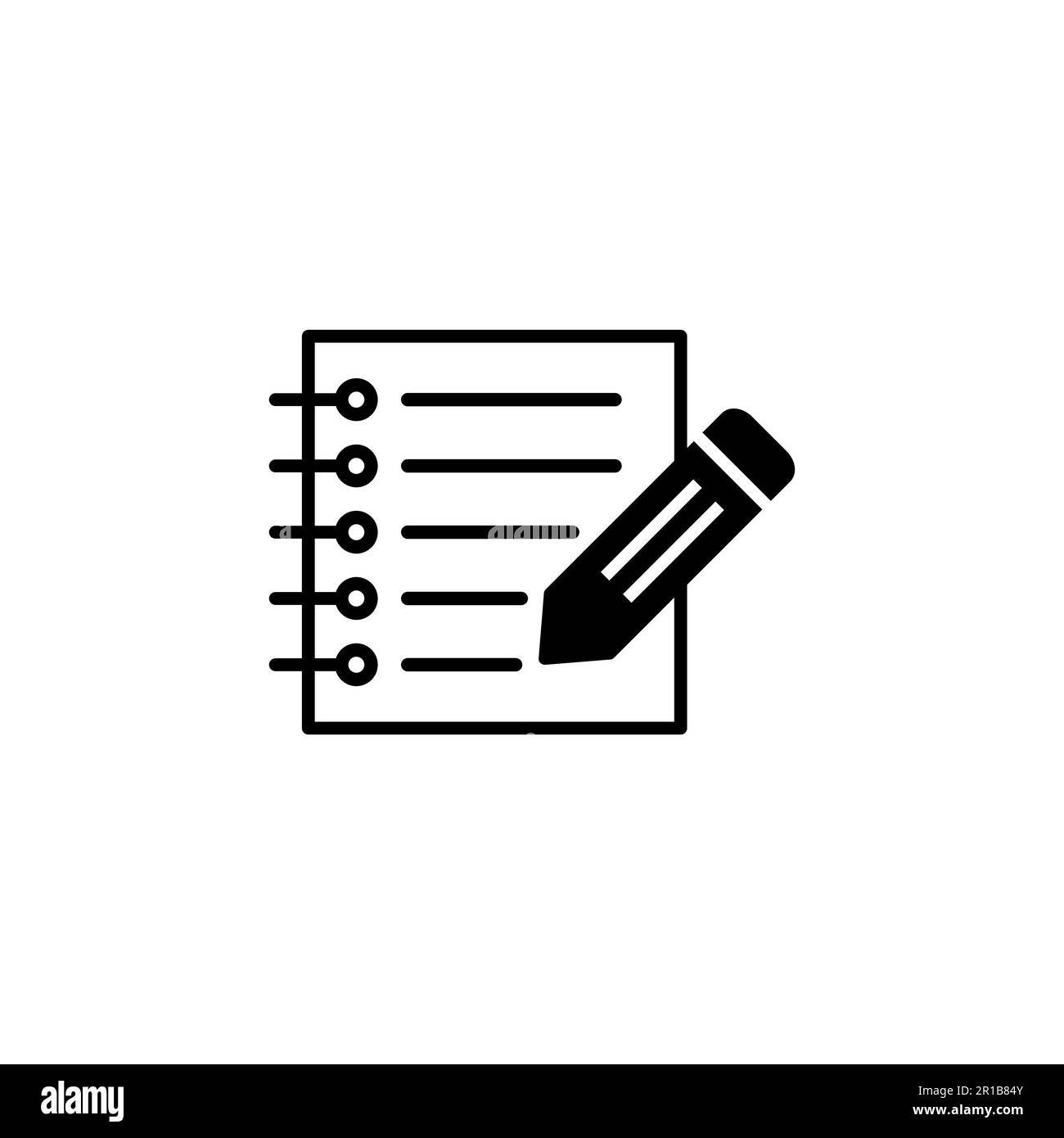 Note icon vector. notepad icon vector Stock Vector Image & Art Alamy