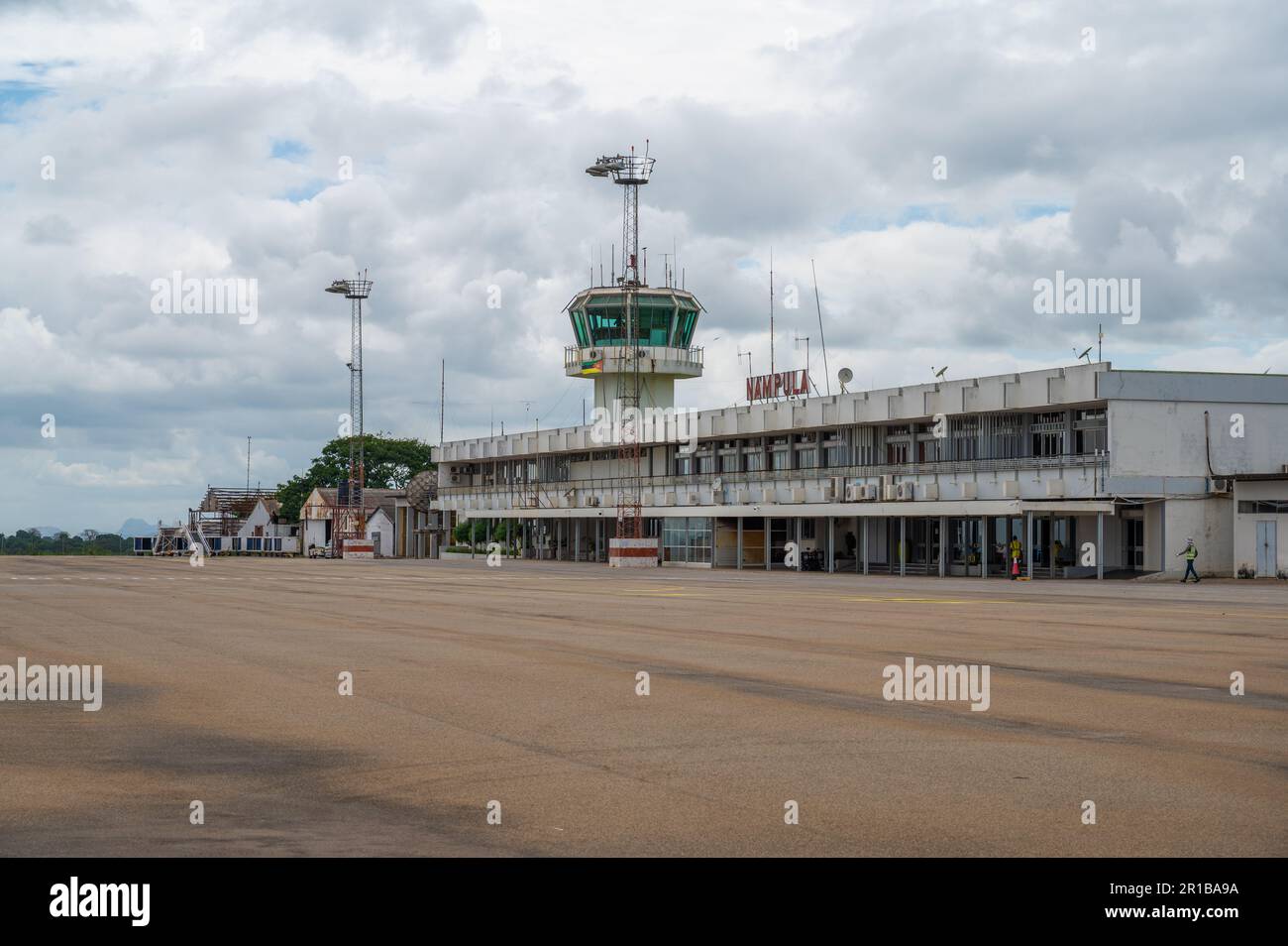 Nampula, Mozambique. Airport terminal of Nampula International Airport (FQNP / APL) in Mozambique. Stock Photo