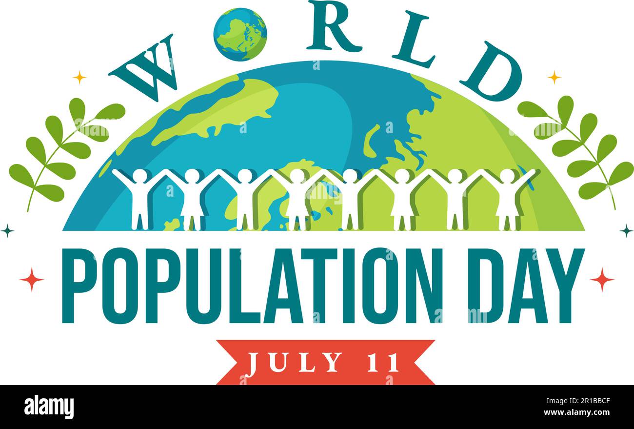 World Population Day Vector Illustration on 11th July To Raise ...