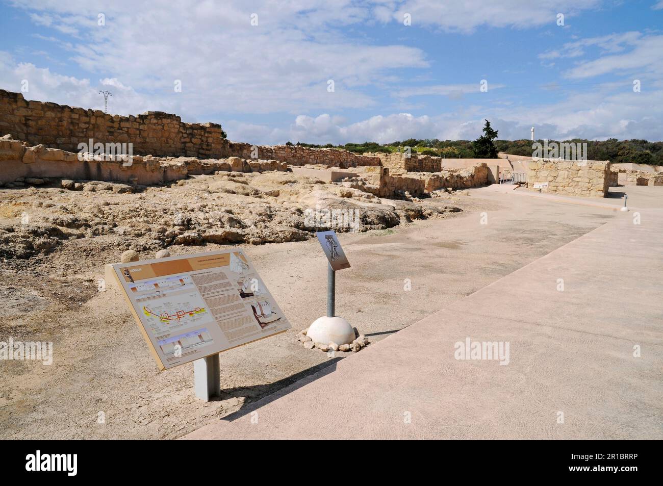 Yacimiento Arqueologico Lucentum, archaeological Roman site Lucentum, Alicante, Costa Blanca, Spain Stock Photo