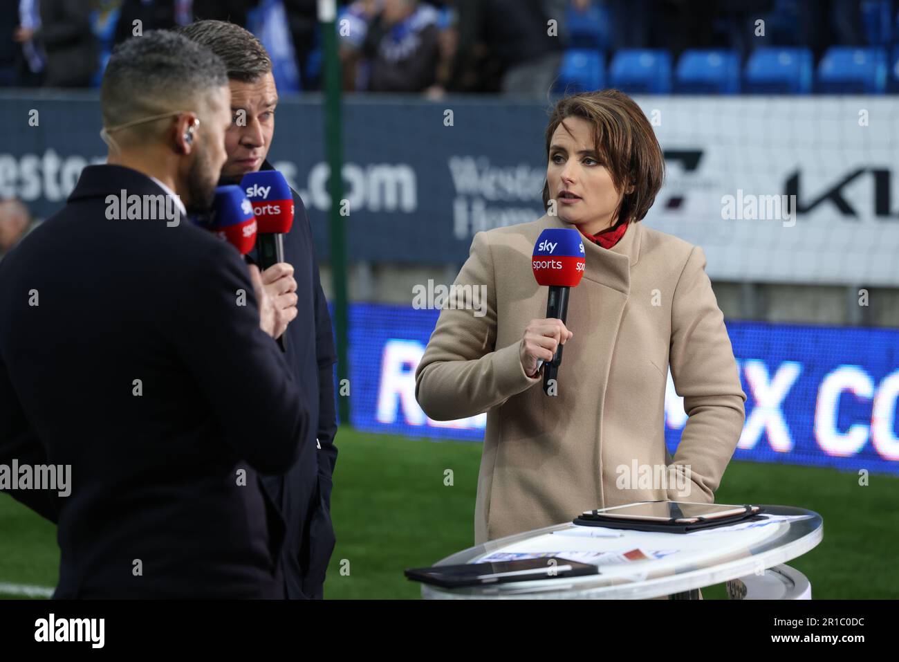 Peterborough UK 12th May 2023 Sky Sports Presenters And Pundits Peterborough UK 12th May 2023 Sky Sports Presenters And Pundits