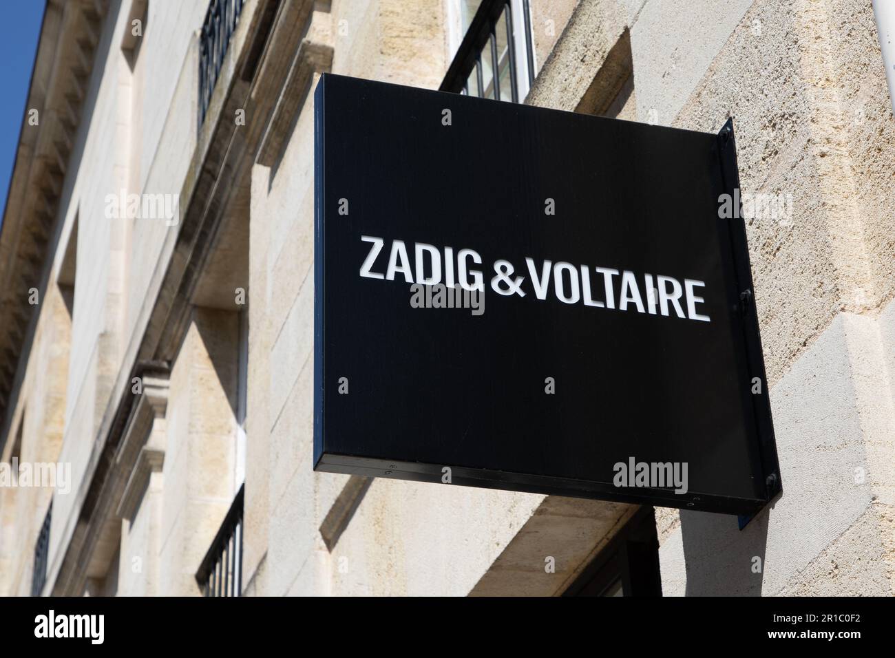 Bordeaux , Aquitaine France - 05 09 2023 : Zadig et Voltaire logo brand ...