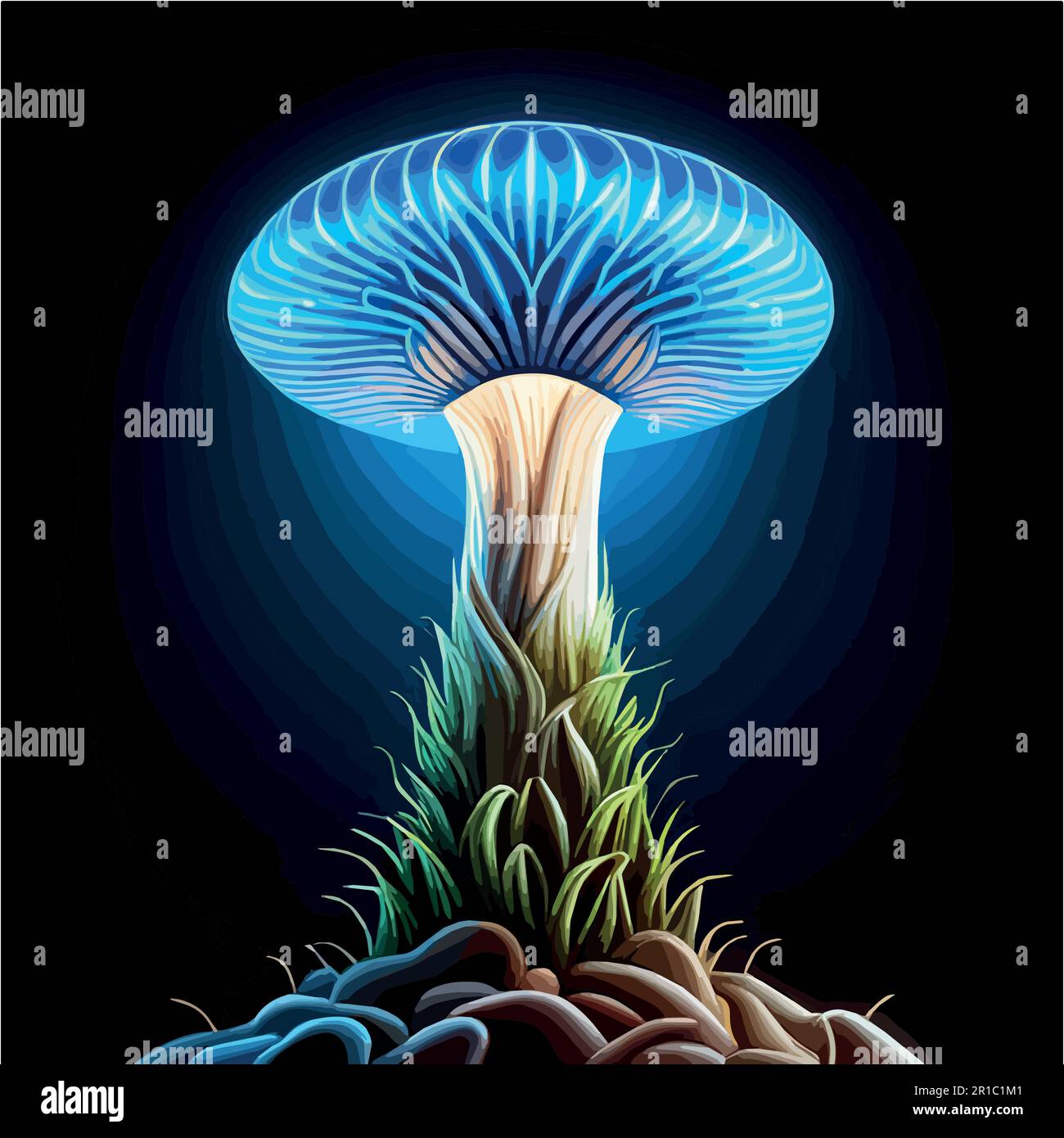 Download Psychedelic Mushroom Retro Style Wallpaper | Wallpapers.com