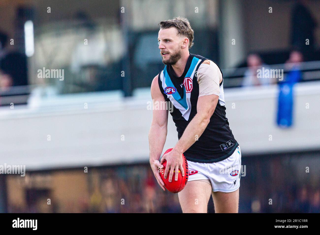 Trent McKenzie of Port Adelaide during the AFL Round 9 match