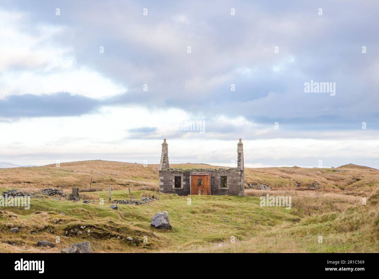 Old Croft House, North Uist Stock Photo Alamy