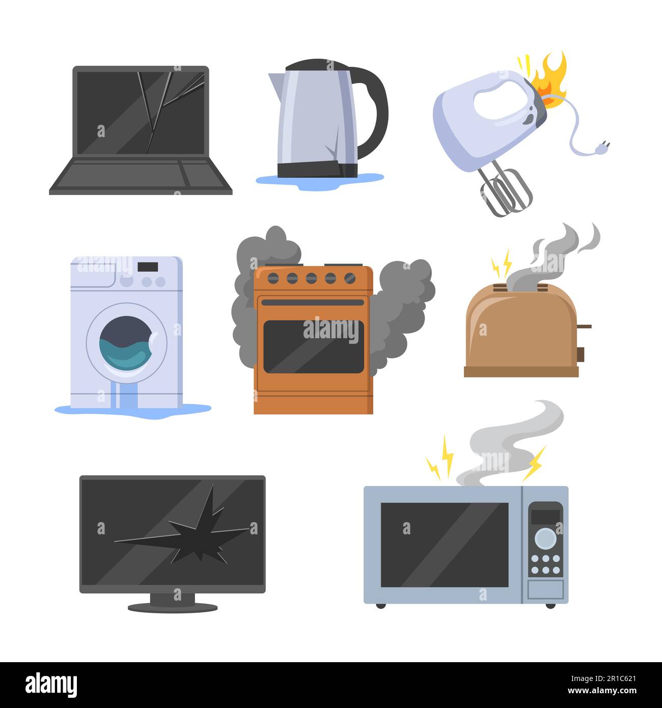 Electrical safety cartoon hi-res stock photography and images - Page 2 -  Alamy