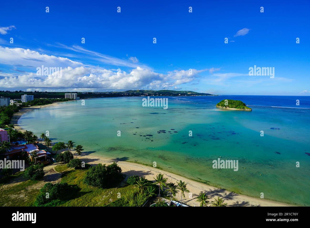 Beautiful beaches in Guam in summer Stock Photo