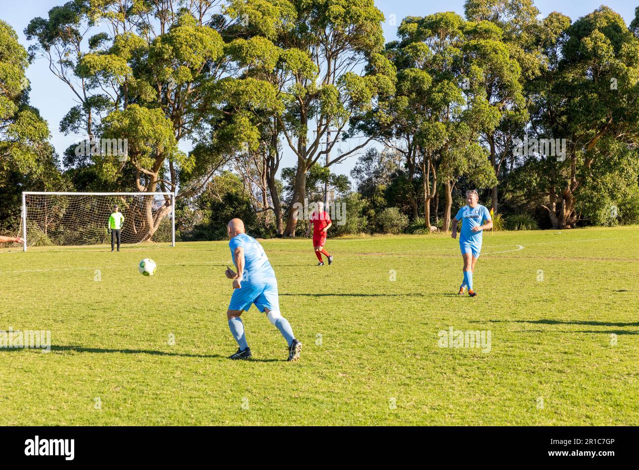 Australia mens grassroots football match between Avalon and Mosman