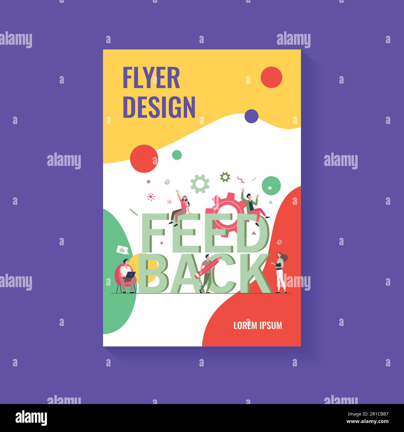 Customer feedback management flat vector illustration Stock Vector ...
