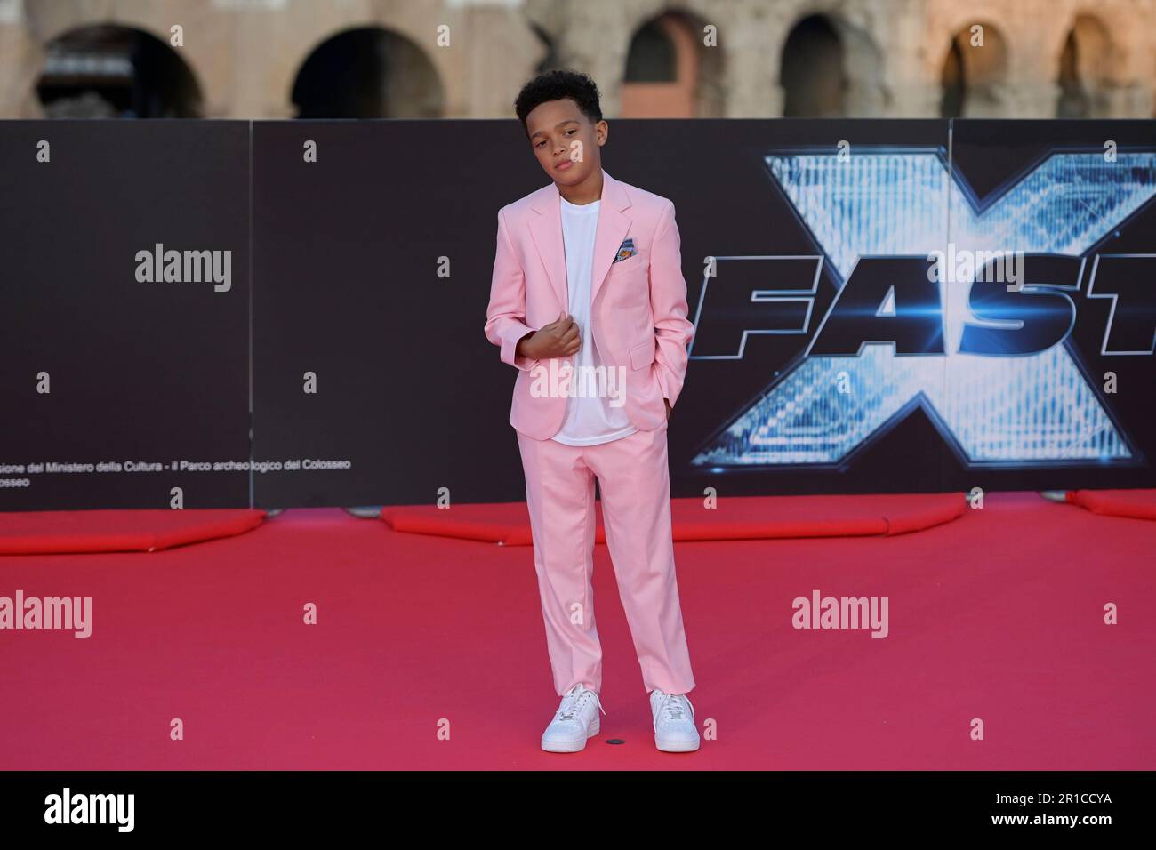 Rome, Italy. 12th May, 2023. Leo Abelo Perry attends at the red carpet