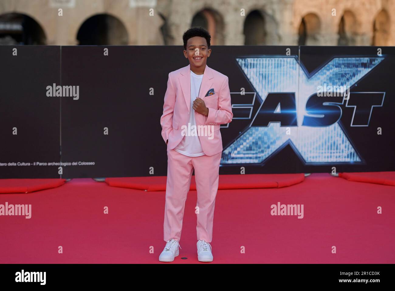 Rome, Italy. 12th May, 2023. Leo Abelo Perry attends at the red carpet of the premiere of movie "Fast X" at Colosseo. (Photo by Mario Cartelli/SOPA Images/Sipa USA) Credit: Sipa USA/Alamy Live News Stock Photo