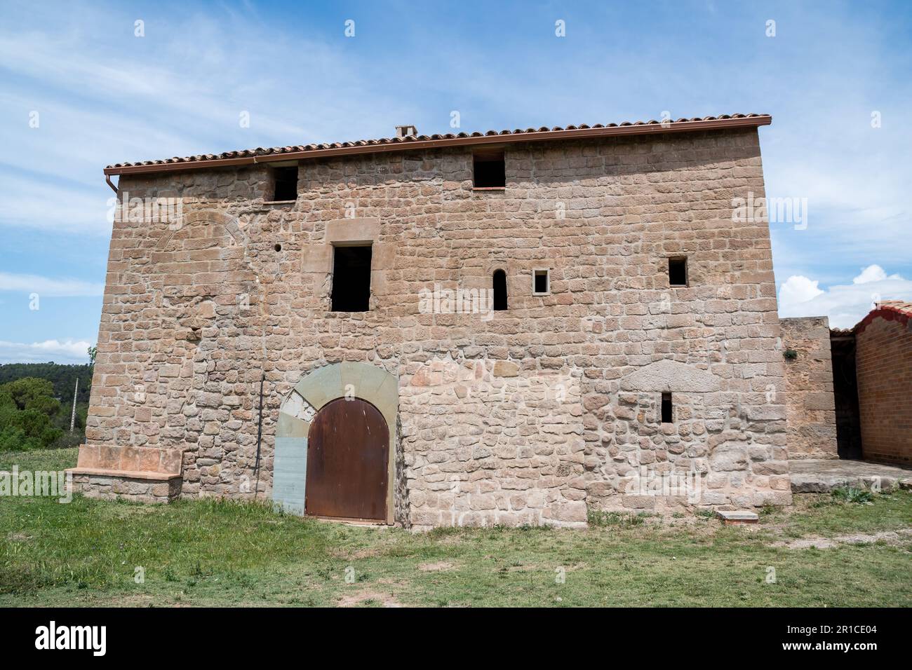 typical Catalan house, masia, Catalonia, Spain Stock Photo