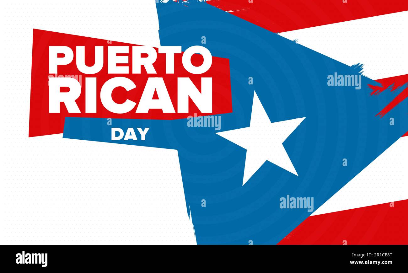 Puerto Rican Day. National happy holiday. Festival and parade in honor ...