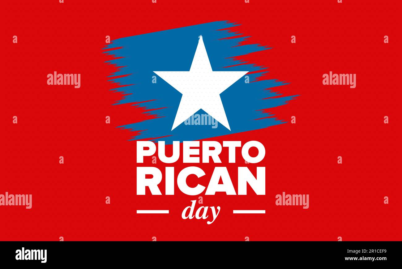Puerto Rican Day. National happy holiday. Festival and parade in honor