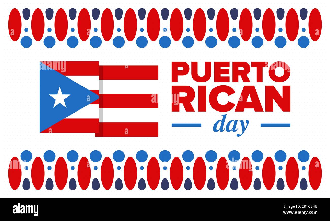 Puerto Rican Day. National happy holiday. Festival and parade in honor ...