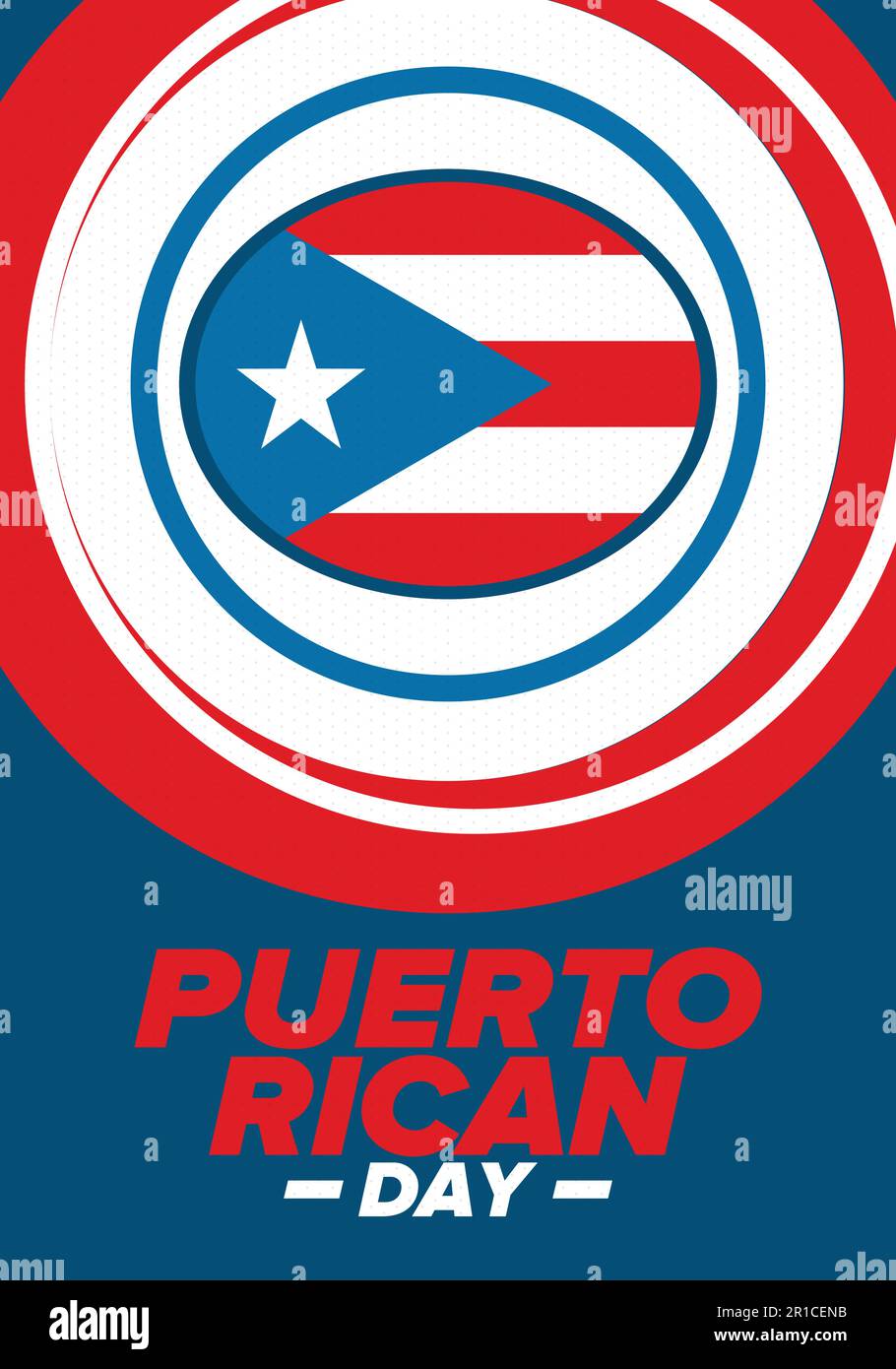 Puerto Rican Day. National happy holiday. Festival and parade in honor