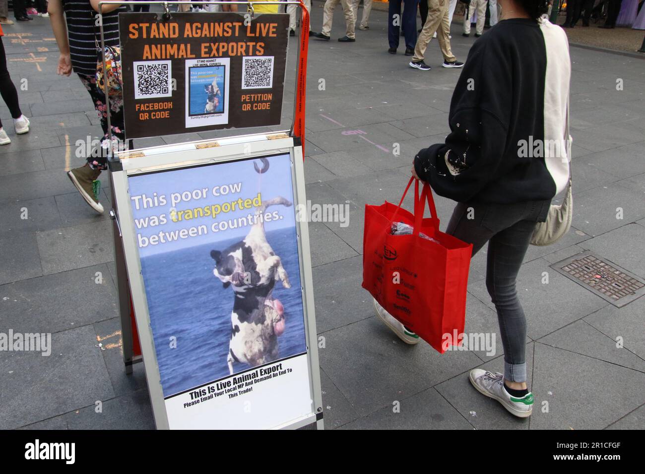 Sydney, Australia. 13th May 2023. Stand Against Live Animal Export held