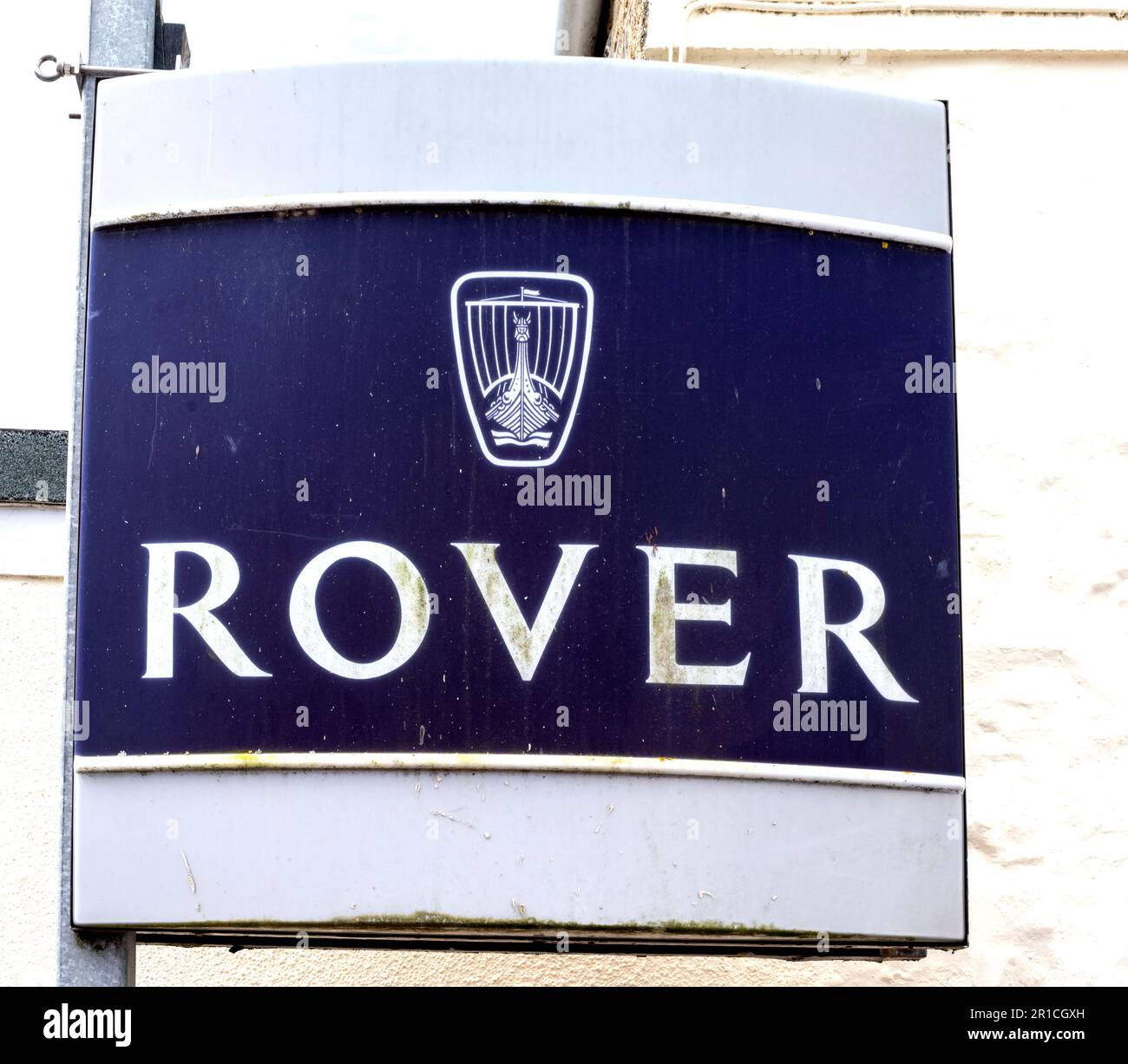Historic Advertising sign for the Rover Motor Company Limited Stock Photo Alamy