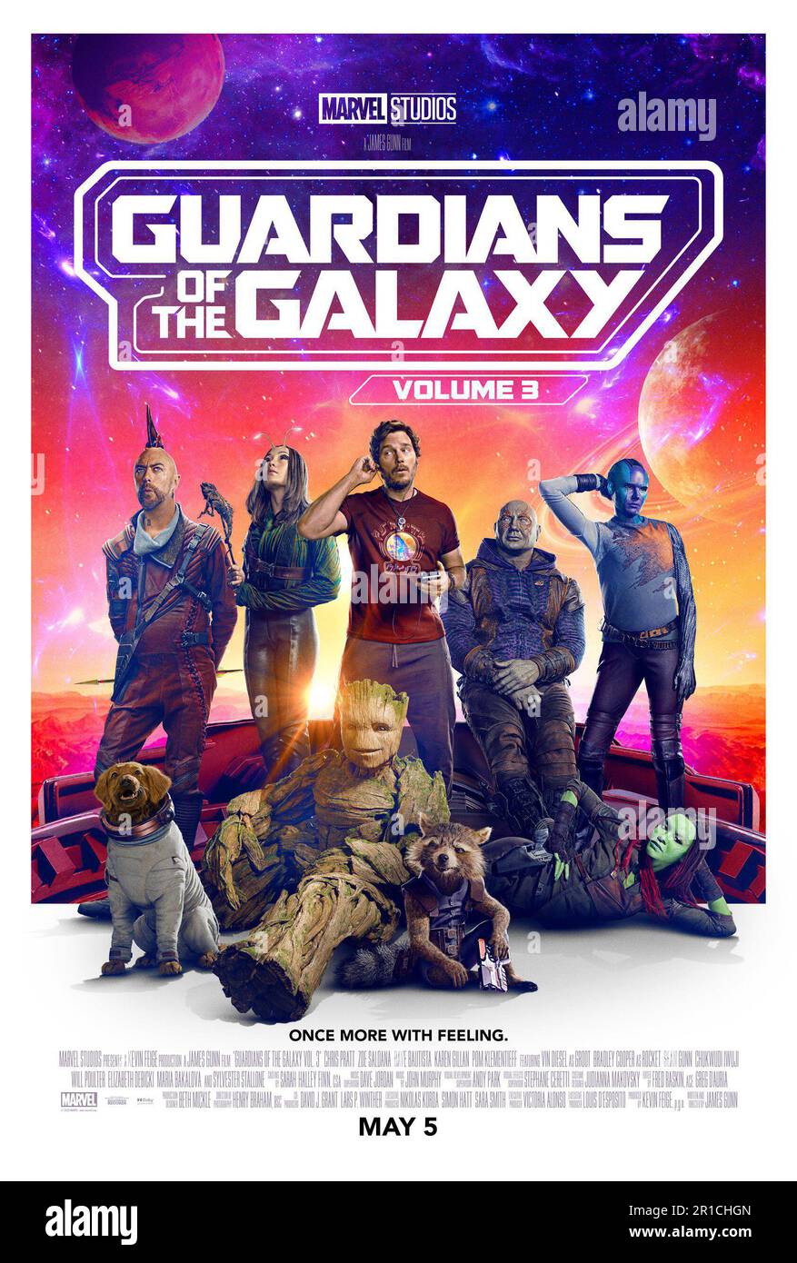 Guardians of the Galaxy 3 movie poster Stock Photo
