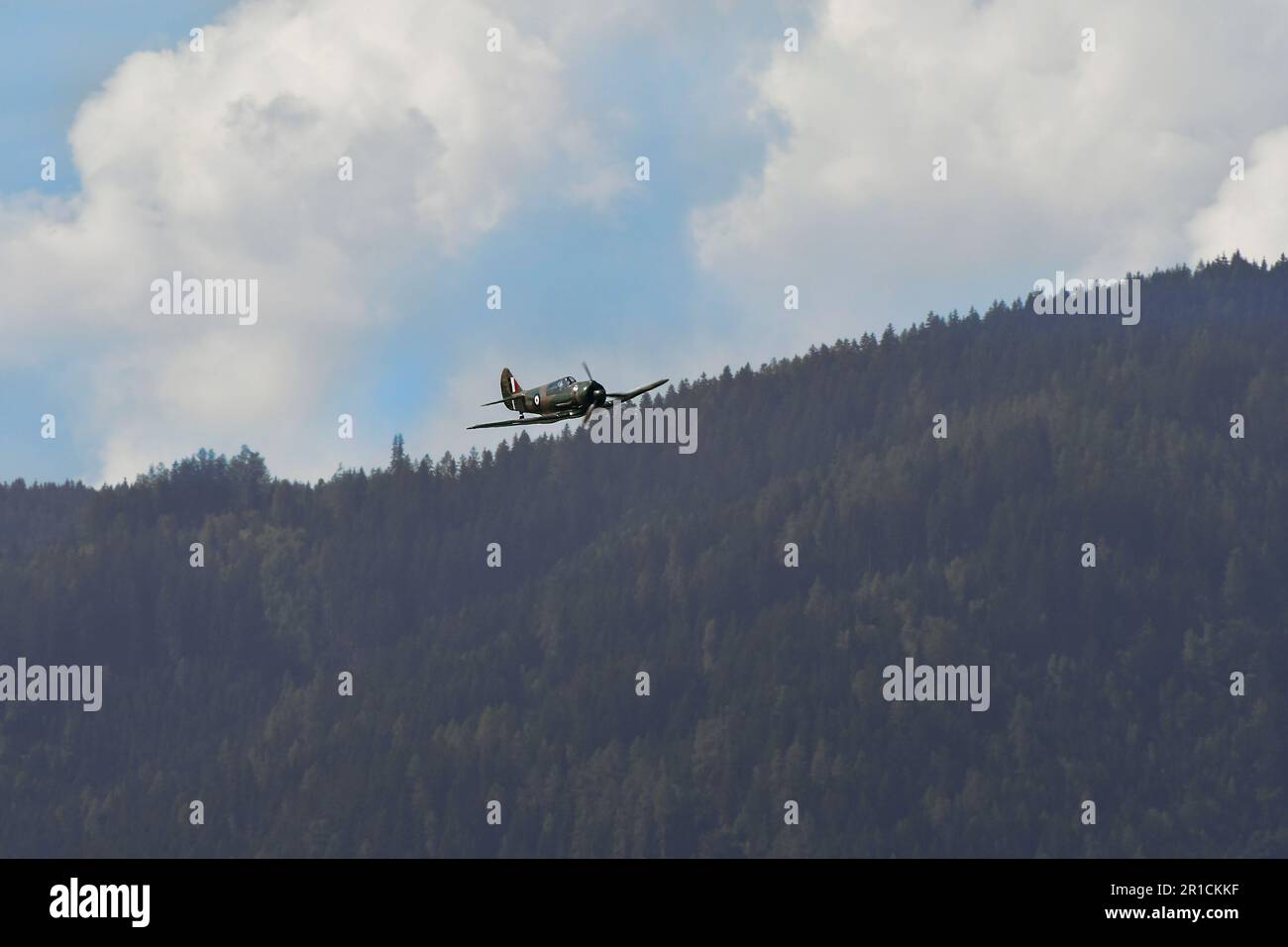 Zeltweg, Austria - September 03, 2022: Public airshow in Styria named Airpower 22, Commonwealth CA 12 Boomerang Stock Photo