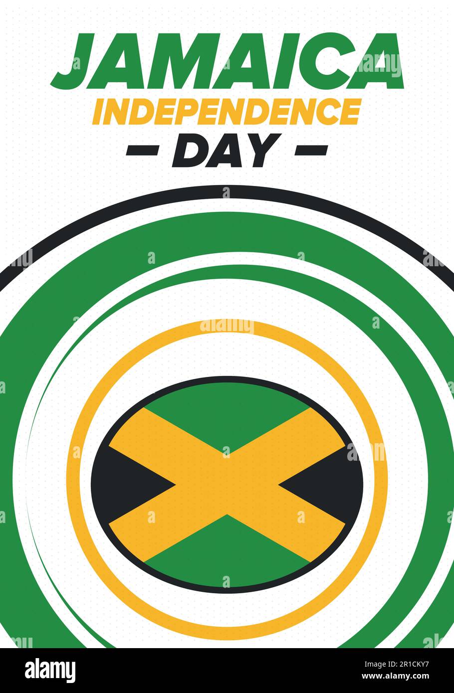 Jamaica Independence Day. Independence of Jamaica. Holiday, celebrated
