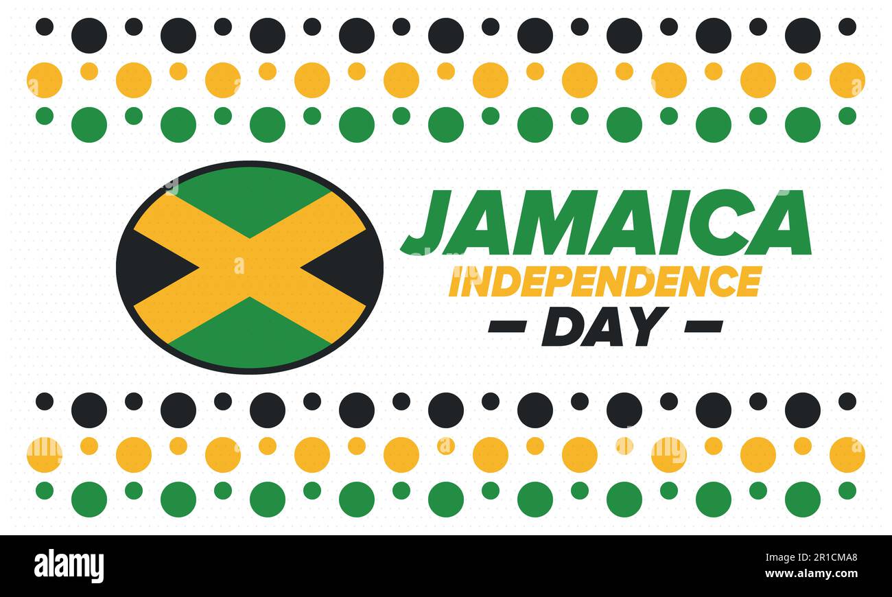 Jamaica Independence Day. Independence of Jamaica. Holiday, celebrated