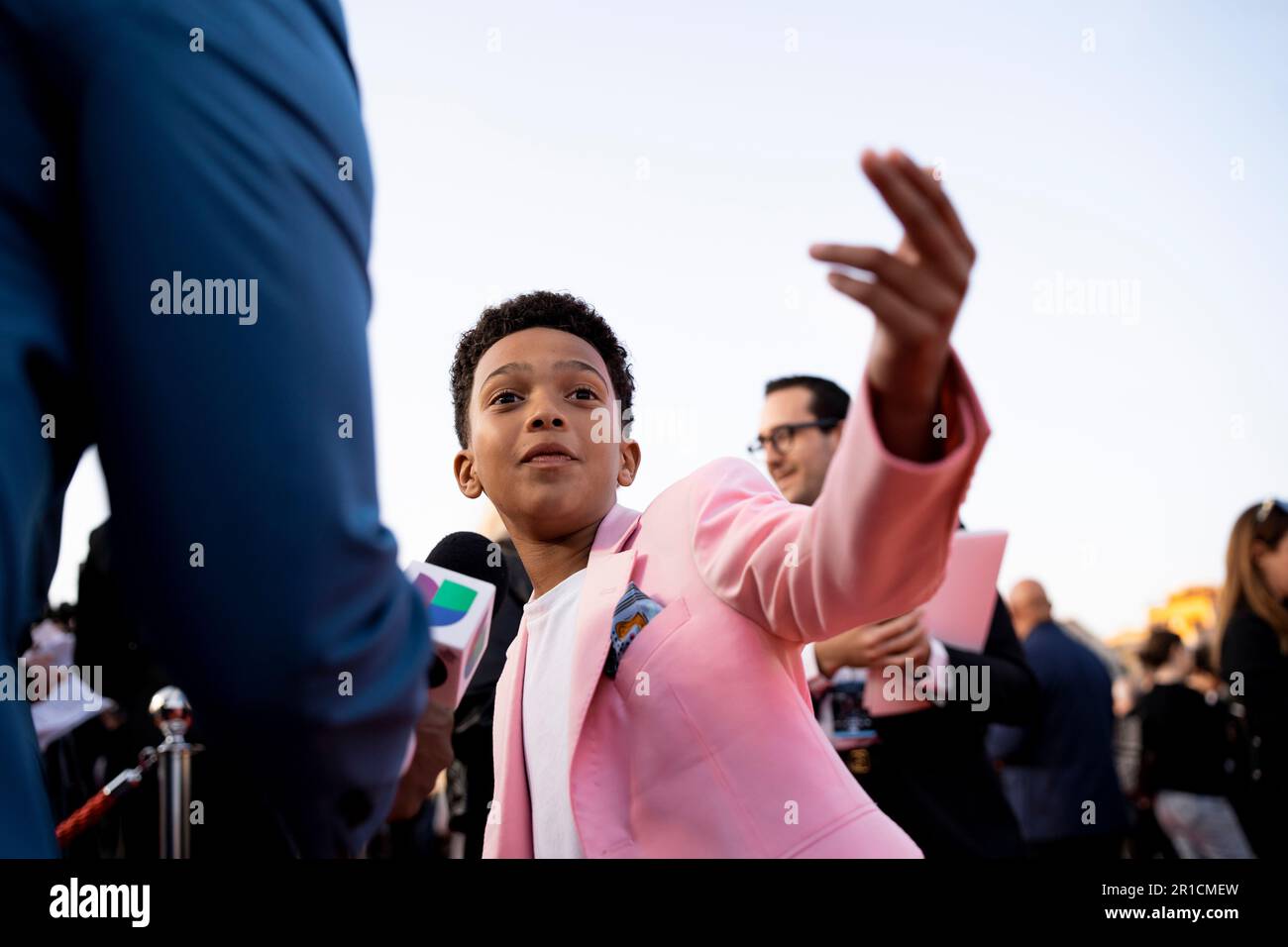 Rome, Italy, 12th May 2023, Leo Abelo Perry attends the premiere of
