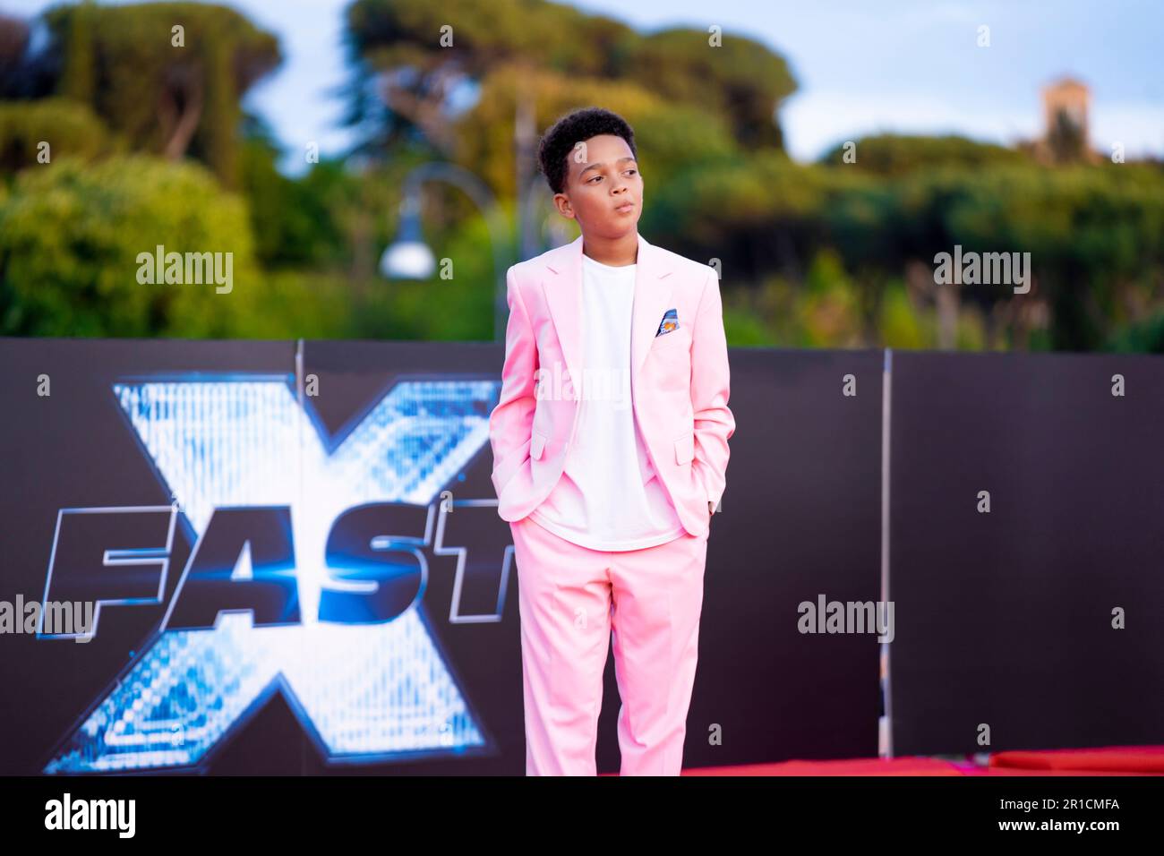 Rome, Italy, 12th May 2023, Leo Abelo Perry attends the premiere of