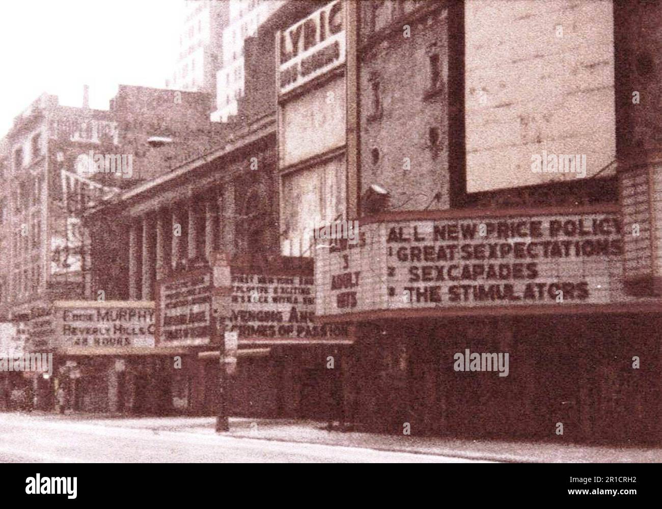 The Lyric as a movie theatre in 1985 Stock Photo - Alamy