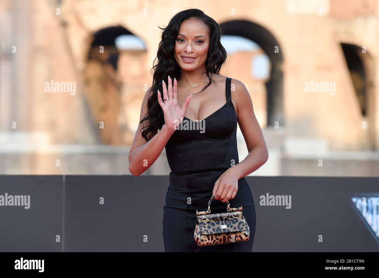 Model Selita Ebanks attends the 'Fast X' film premiere, the tenth film in the Fast & Furious Saga, at Colosseum  in in Rome (Italy), May 12th 2023. Stock Photo