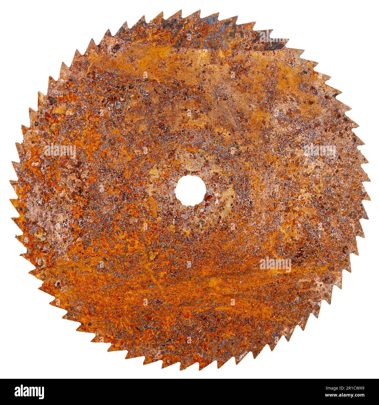 Old rusty circular saw blade for wood work isolated on white background Stock Photo Alamy