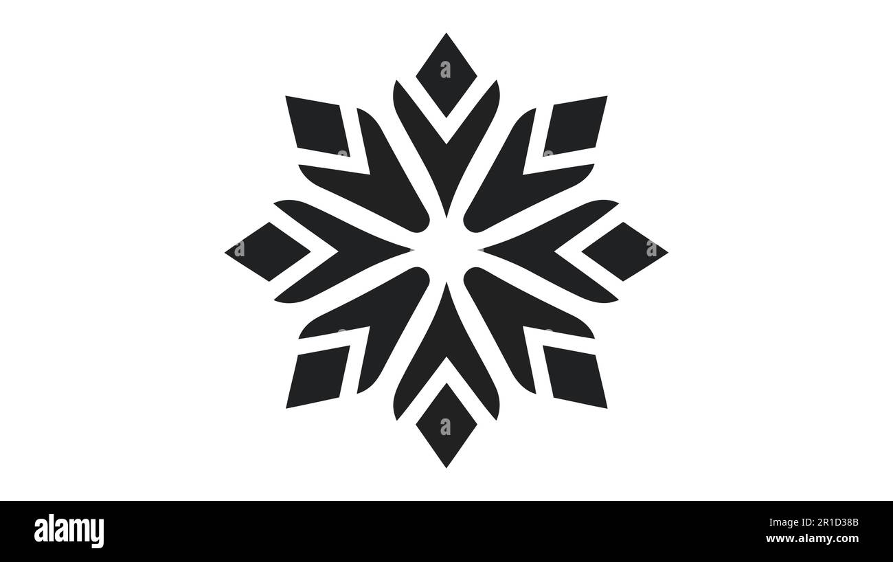 Snowflake icon, vector logo isolated on white background Stock Vector ...