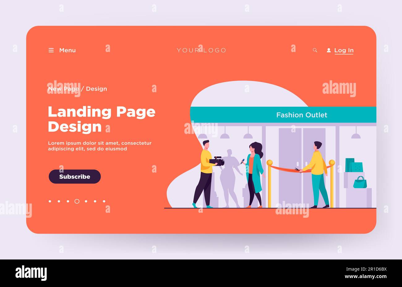 Shop opening ceremony Stock Vector Images - Alamy