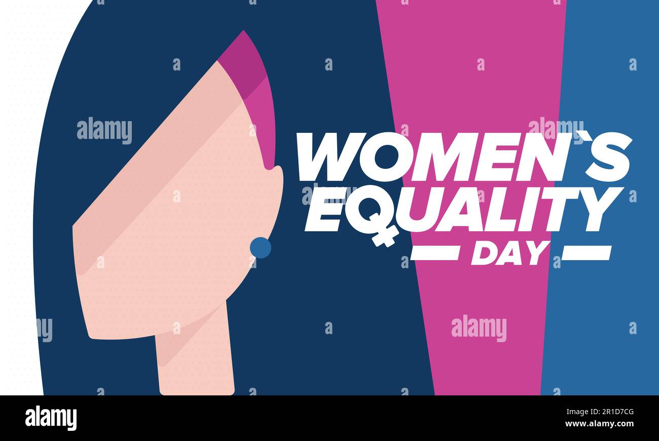 Women's Equality Day in United States. Female holiday, celebrated in August 26. Women right
