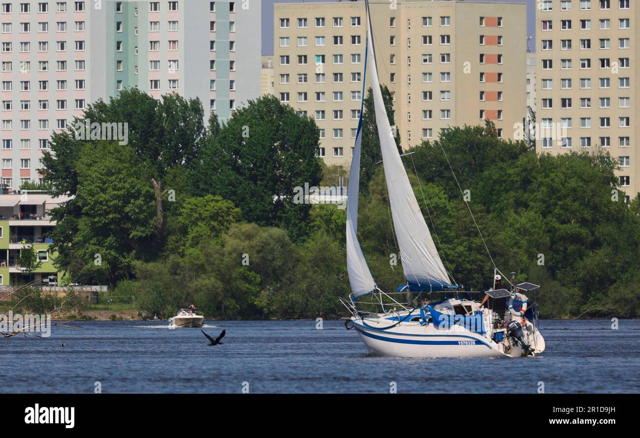 Potsdam, Germany. 13th May, 2023. In almost perfect wind conditions, a