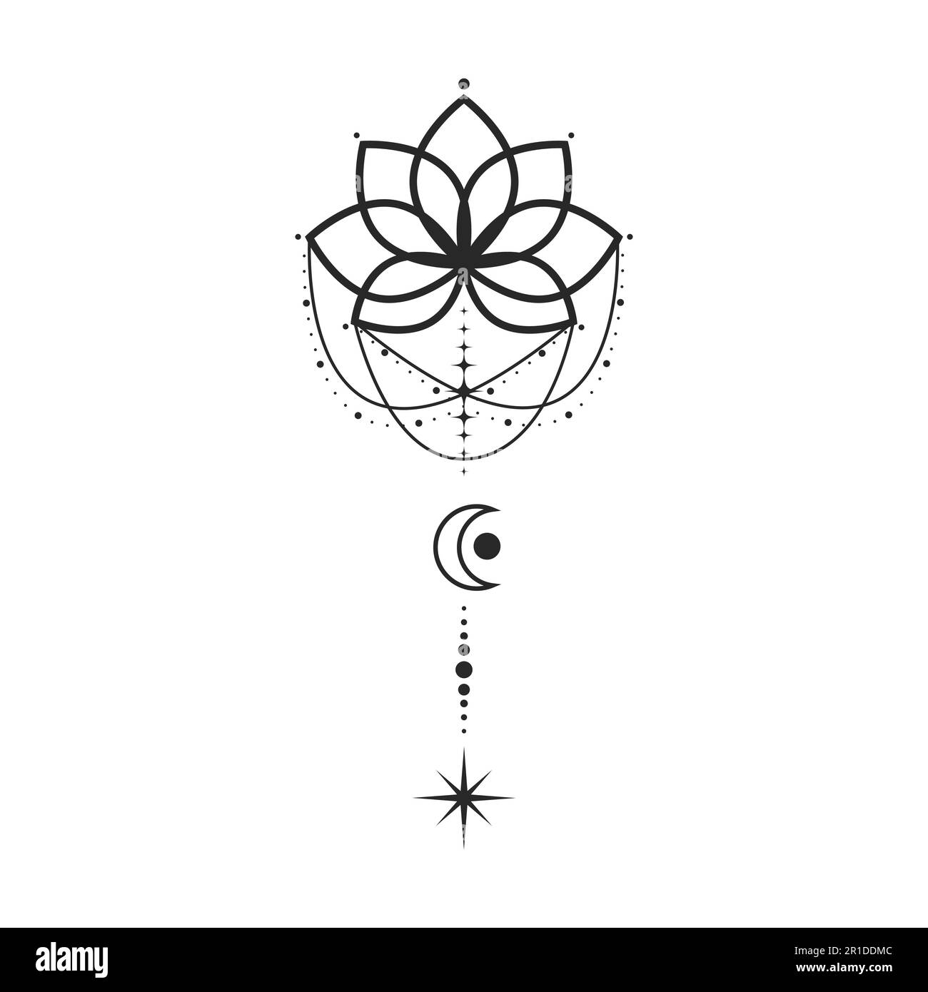 Update 85+ mandala lotus and moon tattoo best